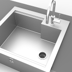 Hestan 30-Inch Insulated Sink With High Shelf - GISHS30