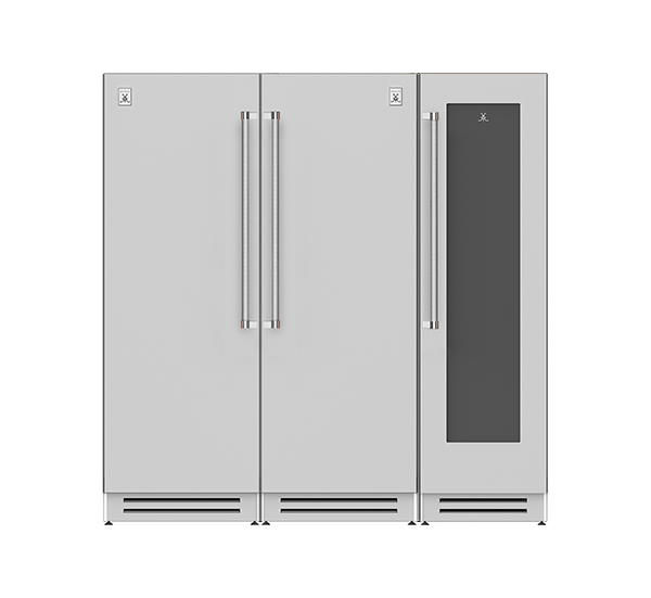 84" Column Freezer (L), Refrigerator<br> and Wine Cellar (R)<br>Ensemble Refrigeration Suite<sup>™</sup>