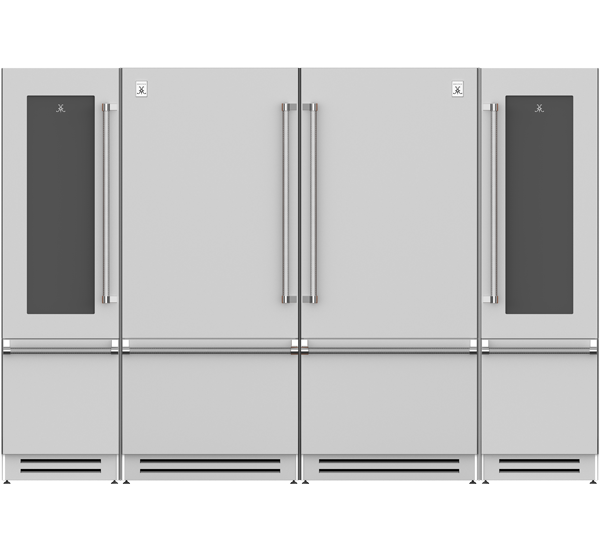 120" Wine Refrigerator,<br>Bottom Mount Refrigerator and Freezer<br>Ensemble Refrigeration Suite<sup>™</sup>