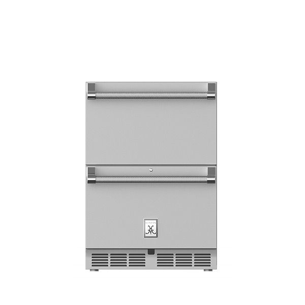 24" Hestan Outdoor Refrigerator Drawer and Freezer Drawer